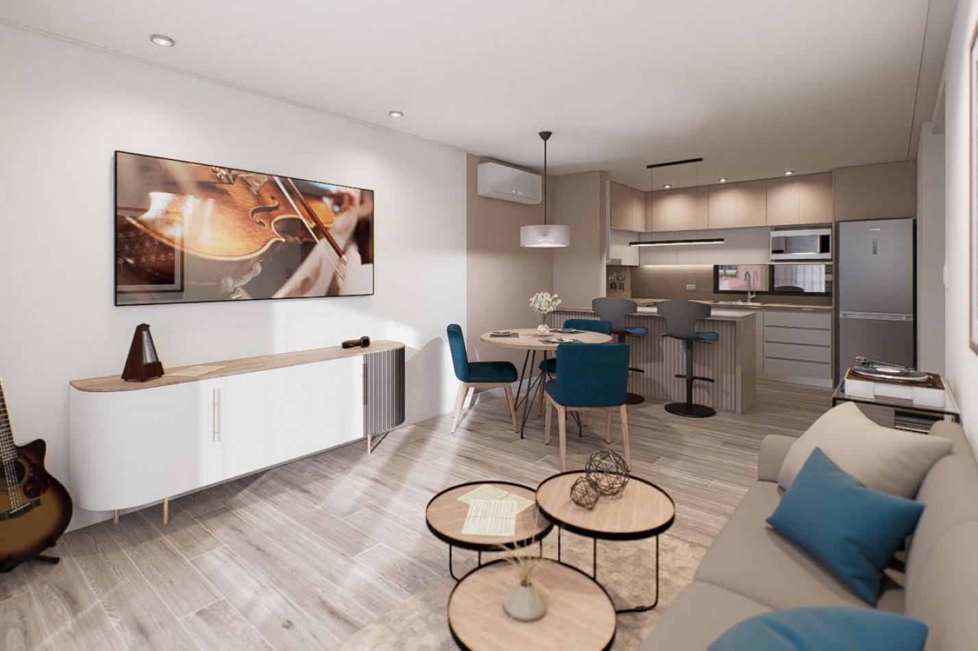 Departamento 2 ambientes en venta zona Guemes con cochera