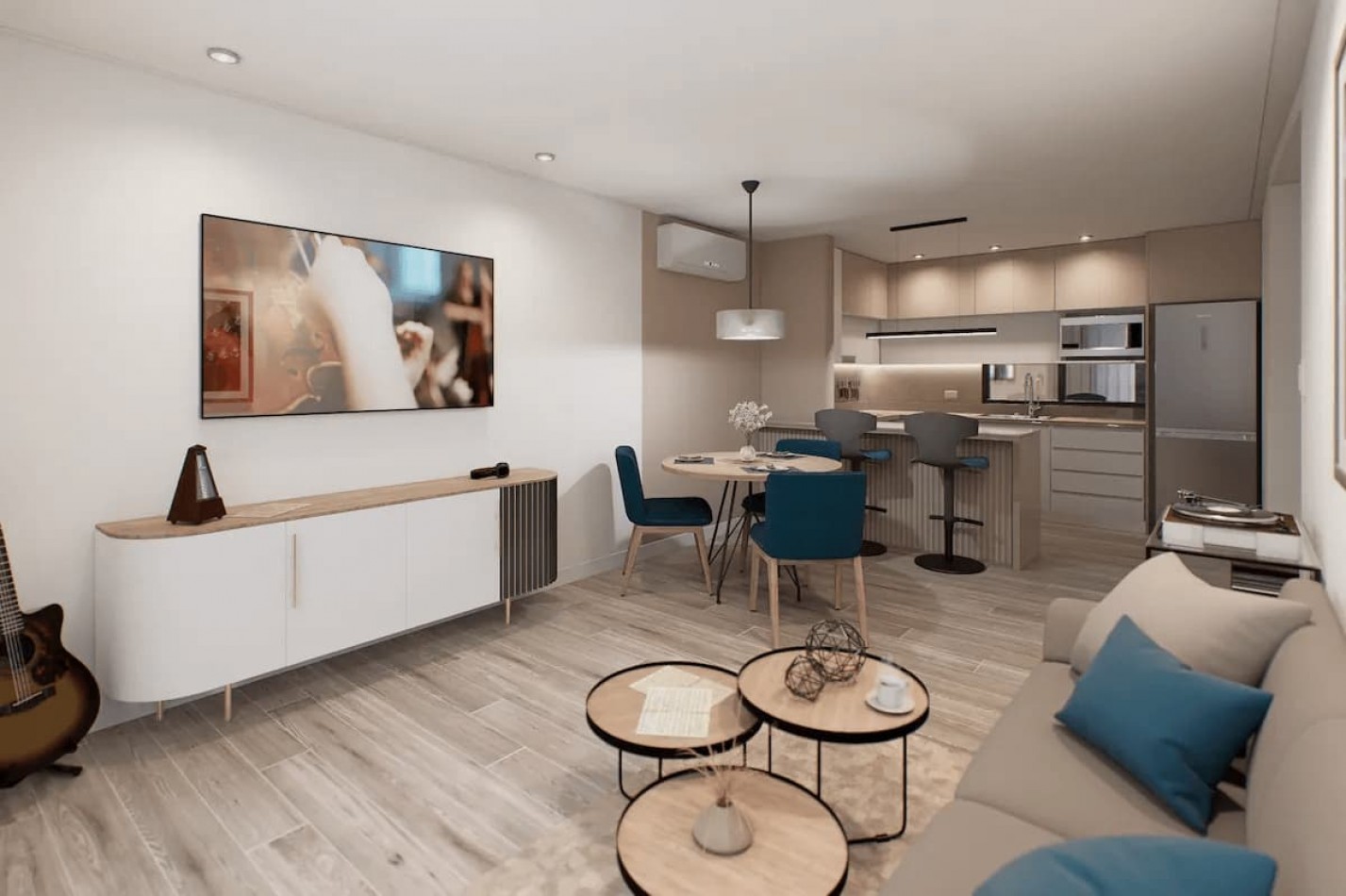 Departamento 2 ambientes en venta zona Guemes con cochera